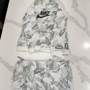 Nike Classic White and Gray Apparel